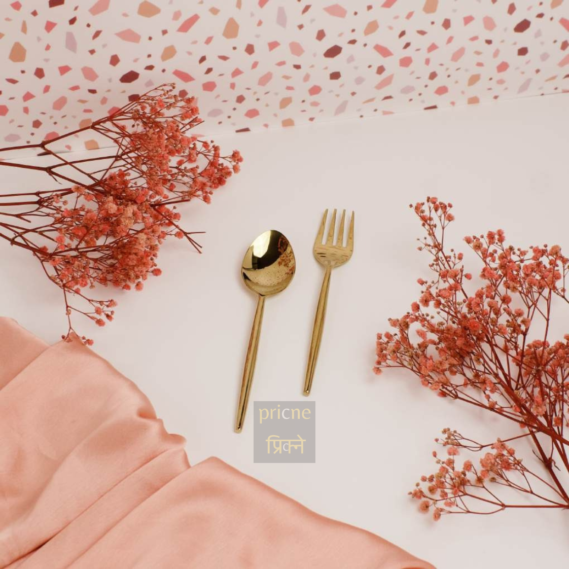 Wincead Spoons & Fork Set of 12 gold