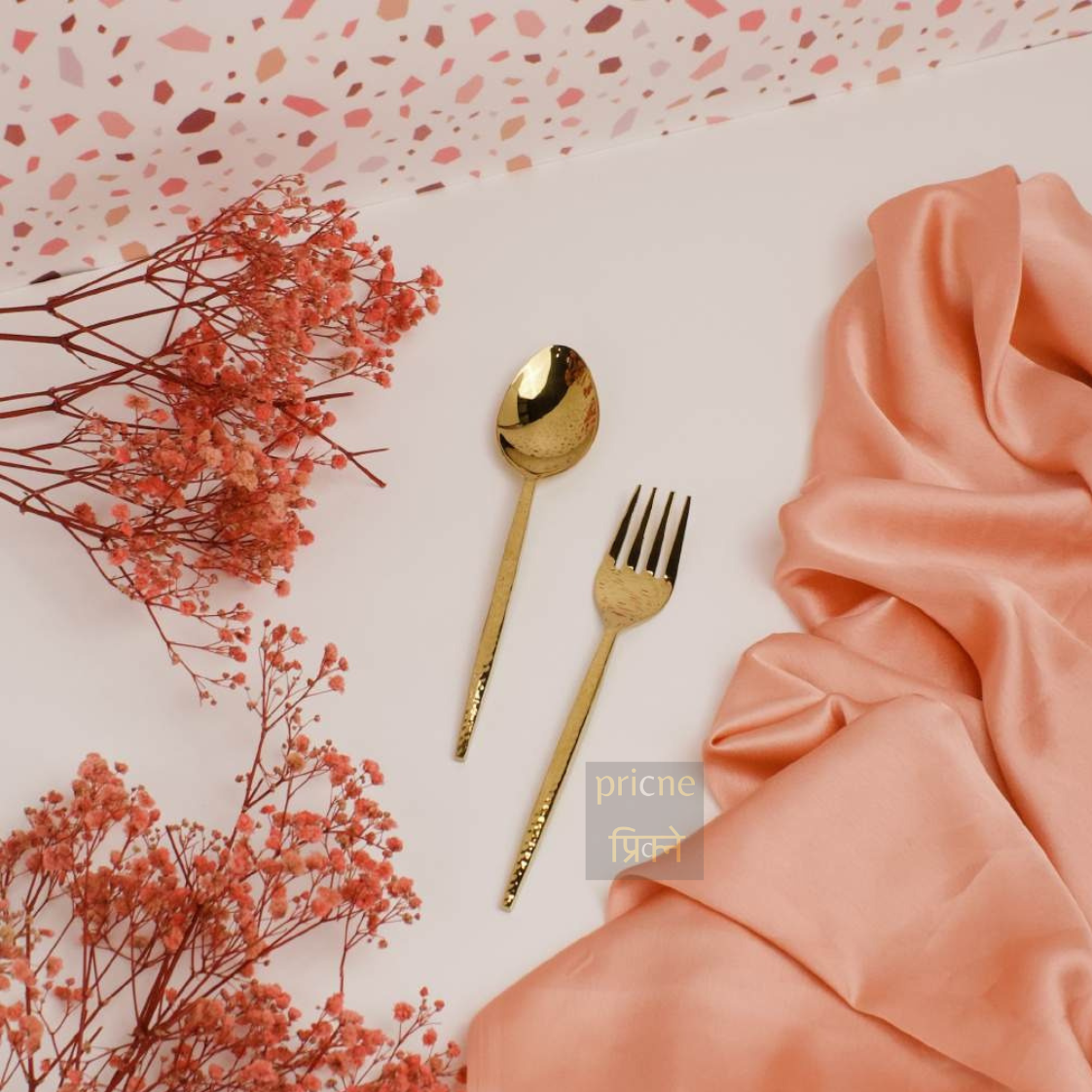Grassetto Spoons & Fork Set of 12 Gold Gloss