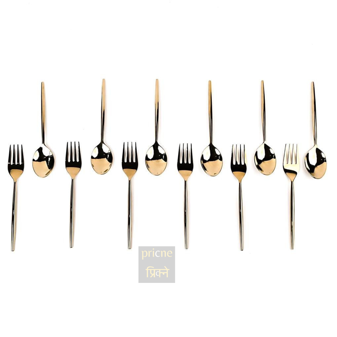 Wincead Spoons & Fork Set of 12 gold