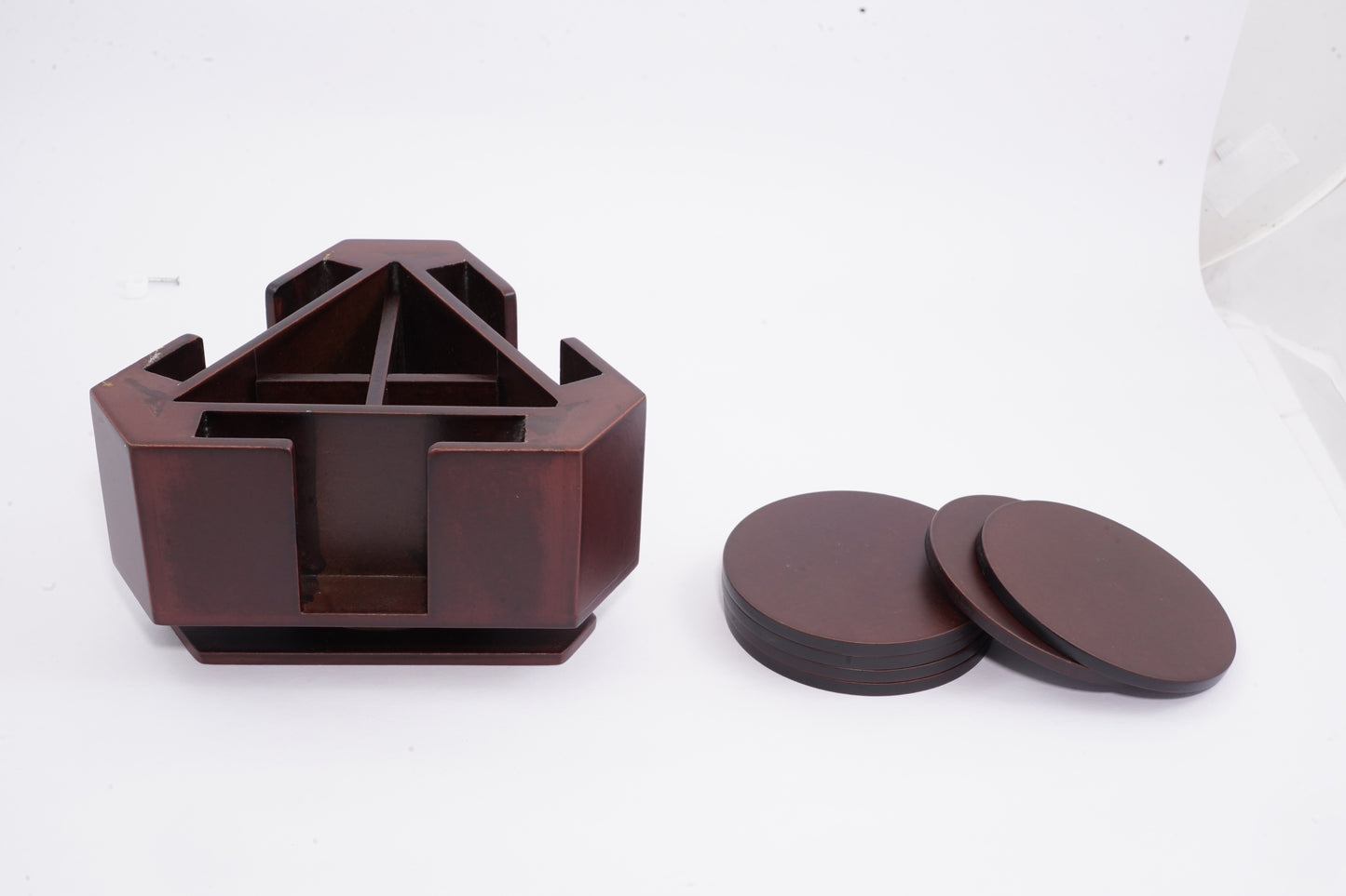 pen stand with set of 4 coasters