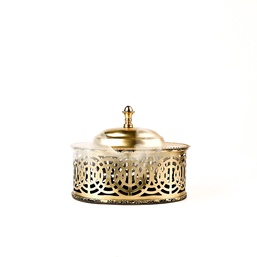Ancinet Multipurpose Brass Box Gold Matte Oval