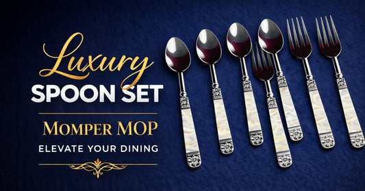 Momper MOP Spoon &amp; Fork Set: A Premium Serving Spoon Set for Elegant Dining