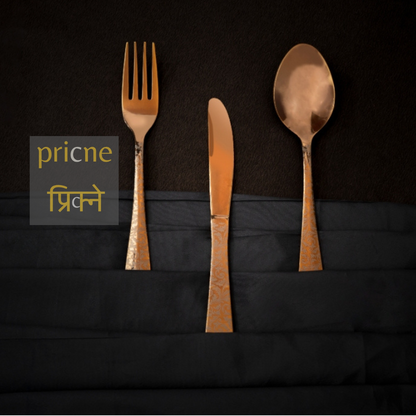 Luce Cutlery set of 18 Rose Gold