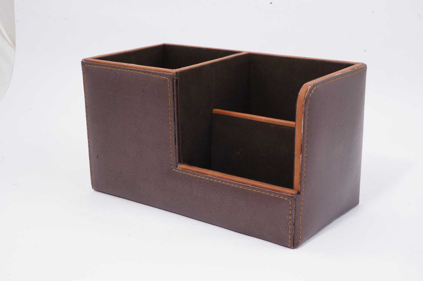 Office desk organiser brown