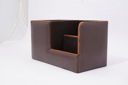 Office desk organiser brown