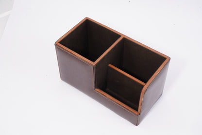 Office desk organiser brown