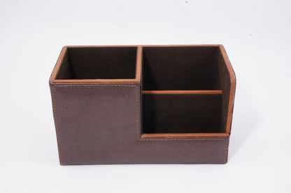 Office desk organiser brown