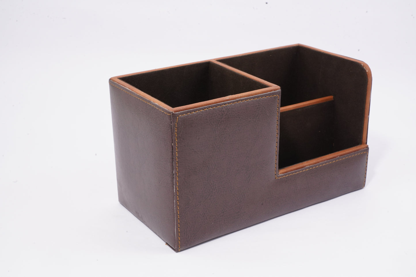 Office desk organiser brown