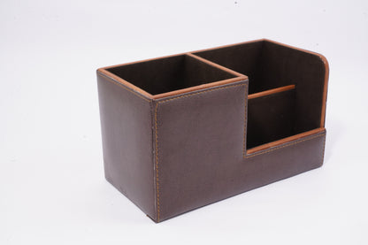 Office desk organiser brown