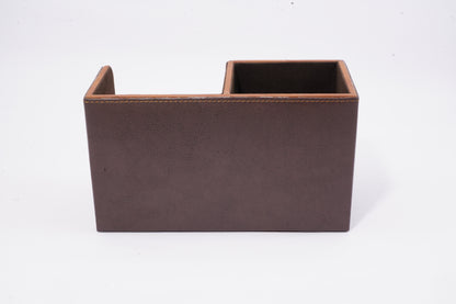 Office desk organiser brown