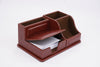 Office desk organiser leather brown