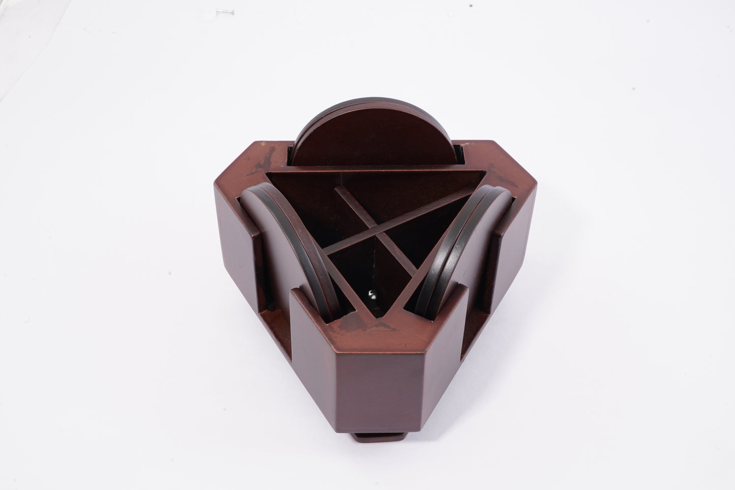 pen stand with set of 4 coasters