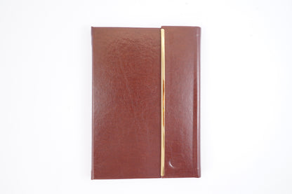 Office diary with golden border