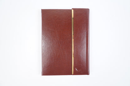 Office diary with golden border