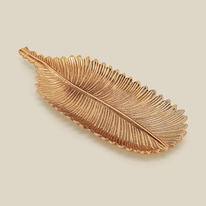 Lify Golden Leaf Platter Golden Gloss