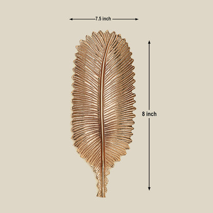 Lify Golden Leaf Platter Golden Gloss