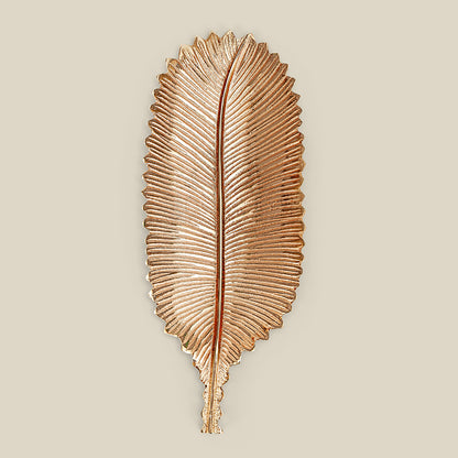 Lify Golden Leaf Platter Golden Gloss