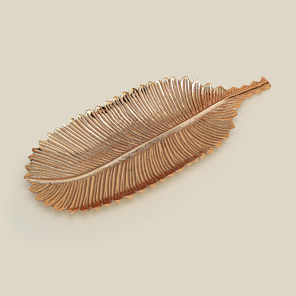 Lify Golden Leaf Platter Golden Gloss