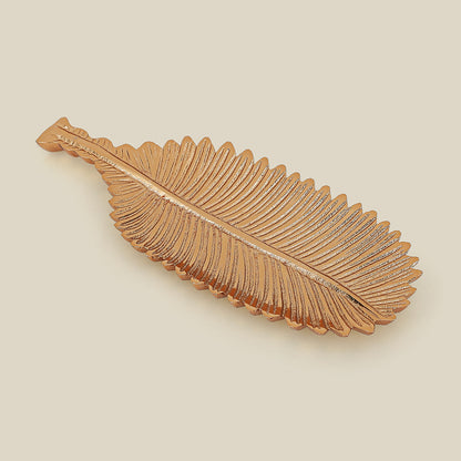 Lify Golden Leaf Platter Golden Gloss