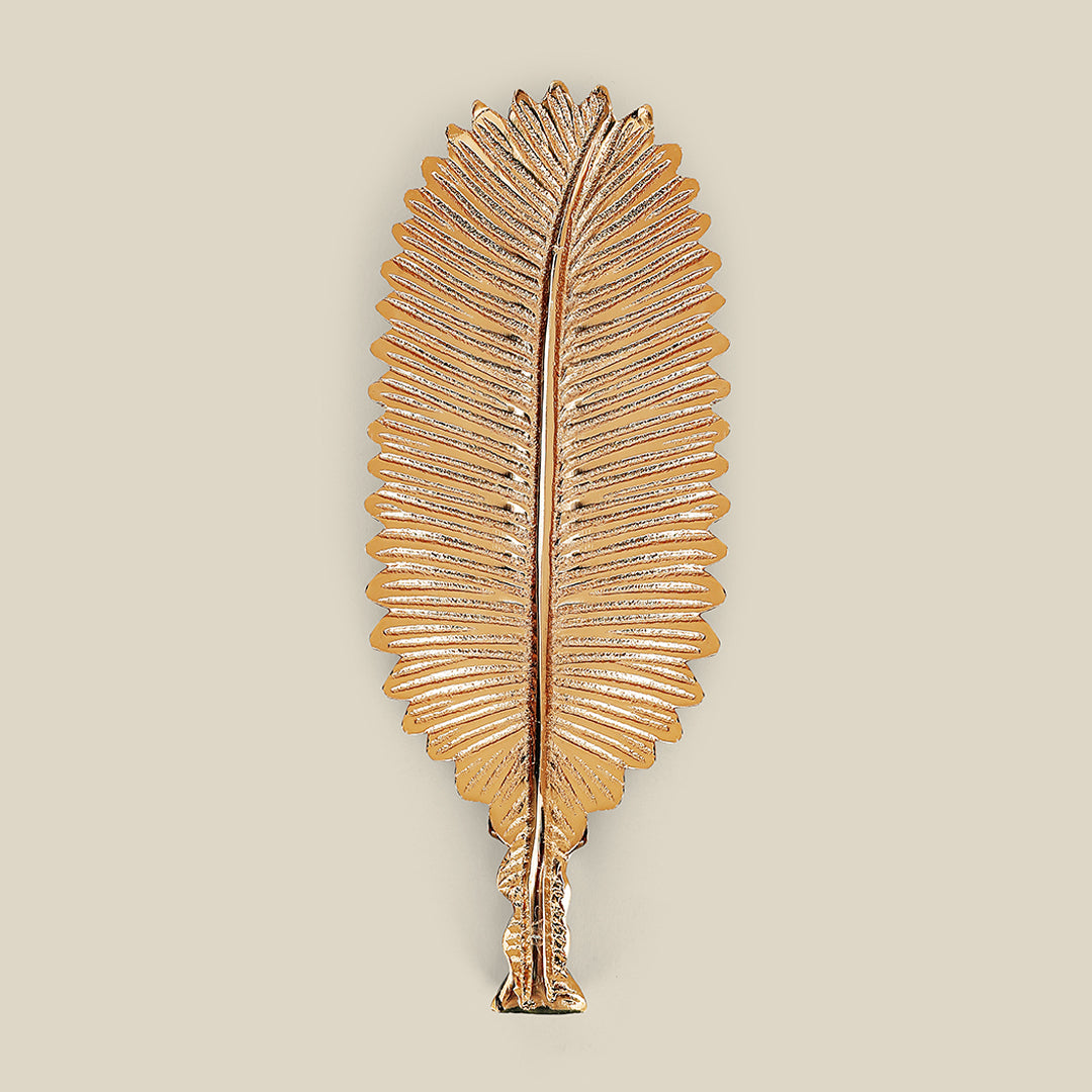 Lify Golden Leaf Platter Golden Gloss