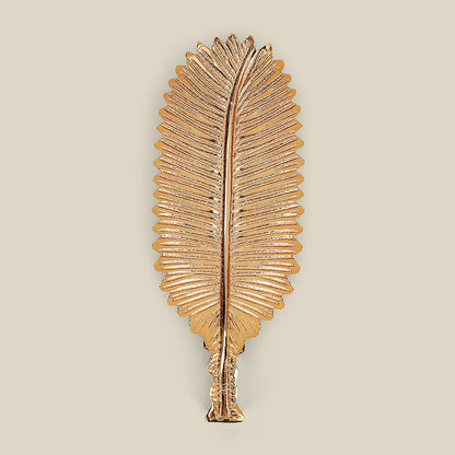 Lify Golden Leaf Platter Golden Gloss