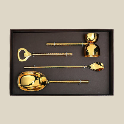 Bello Bar Set of 4 - Gold Gloss
