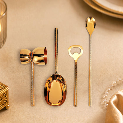 Bello Bar Set of 4 - Gold Gloss