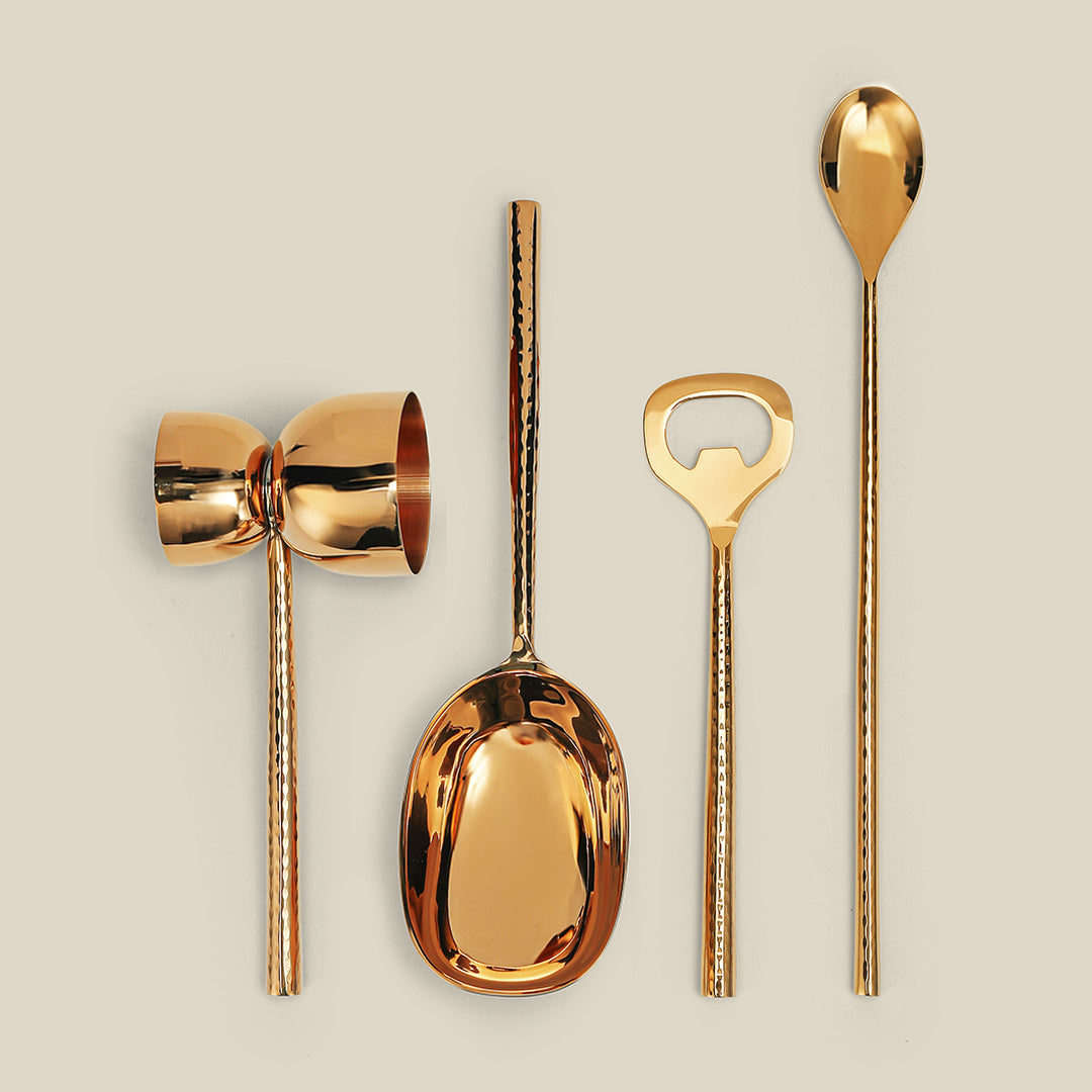 Bello Bar Set of 4 - Gold Gloss