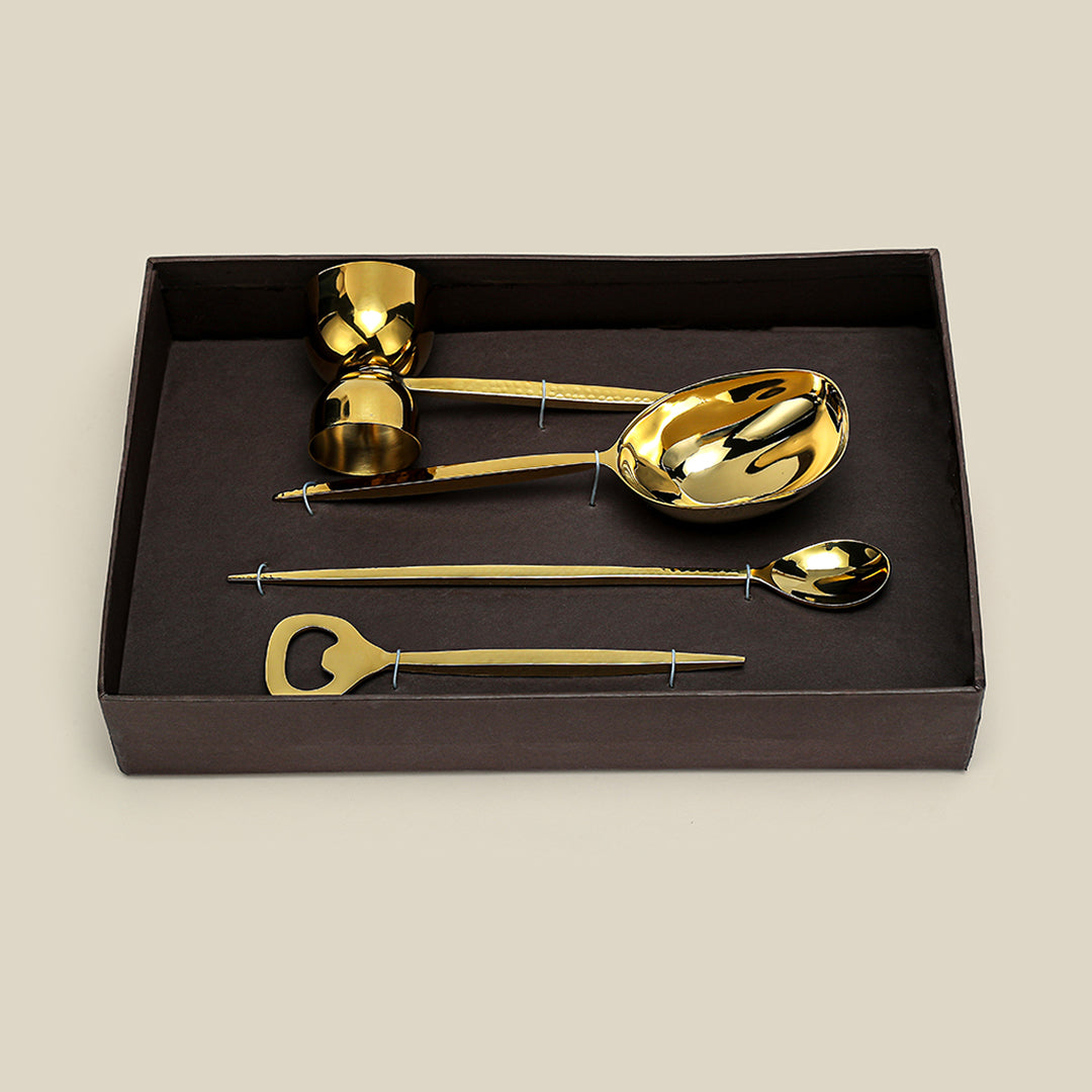 Grassetto Bar set of 4 Gold Gloss