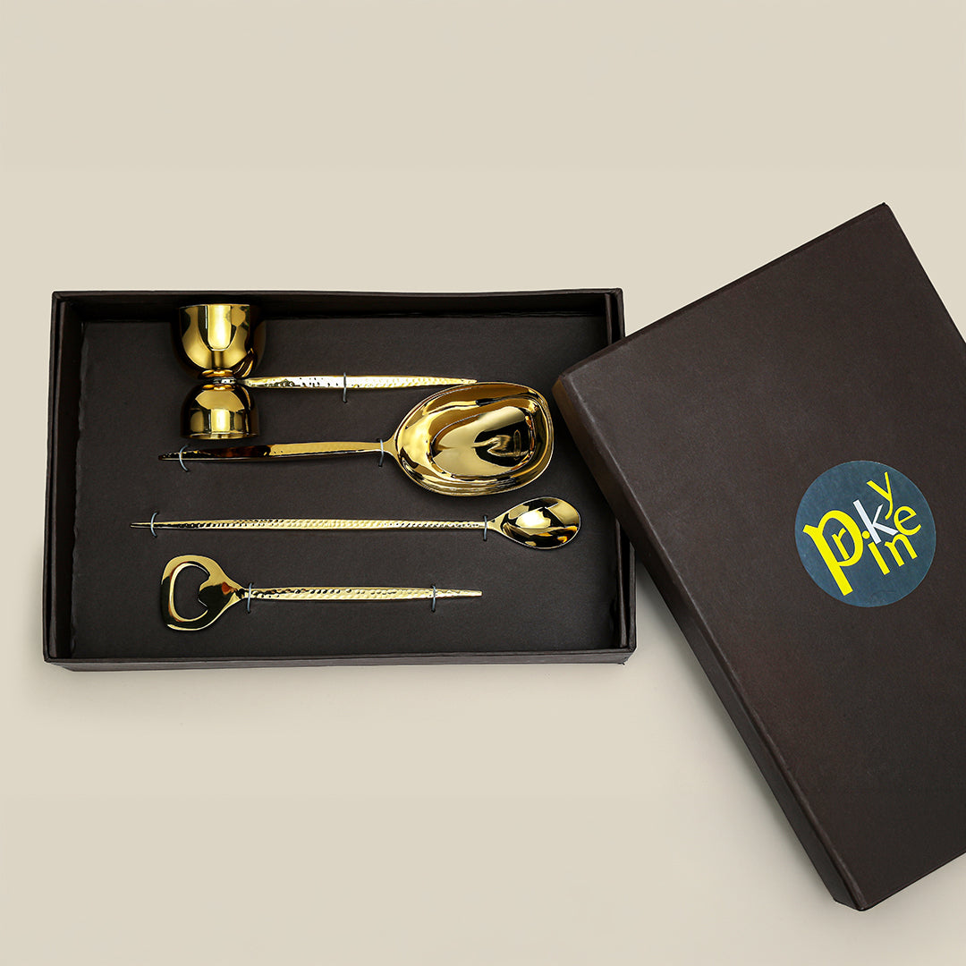 Grassetto Bar set of 4 Gold Gloss