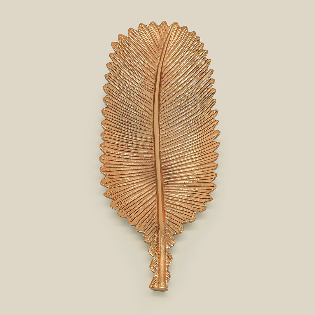 Lify Golden Leaf Platter Golden Gloss