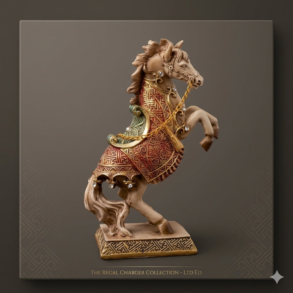 Anima White Decorative Horse Regal Charger