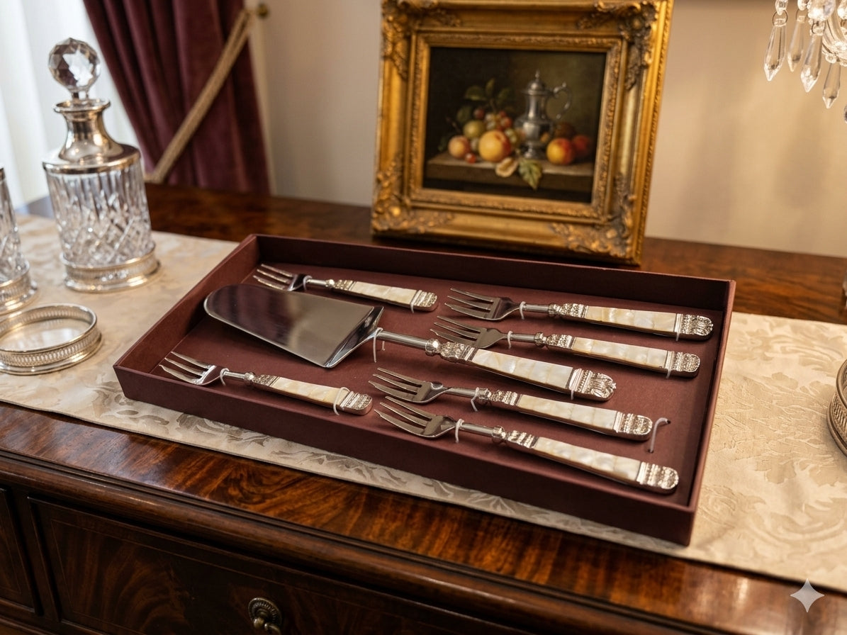 Momper MOP Pastry Server Set of 7 - With Ribbon and Wrapping