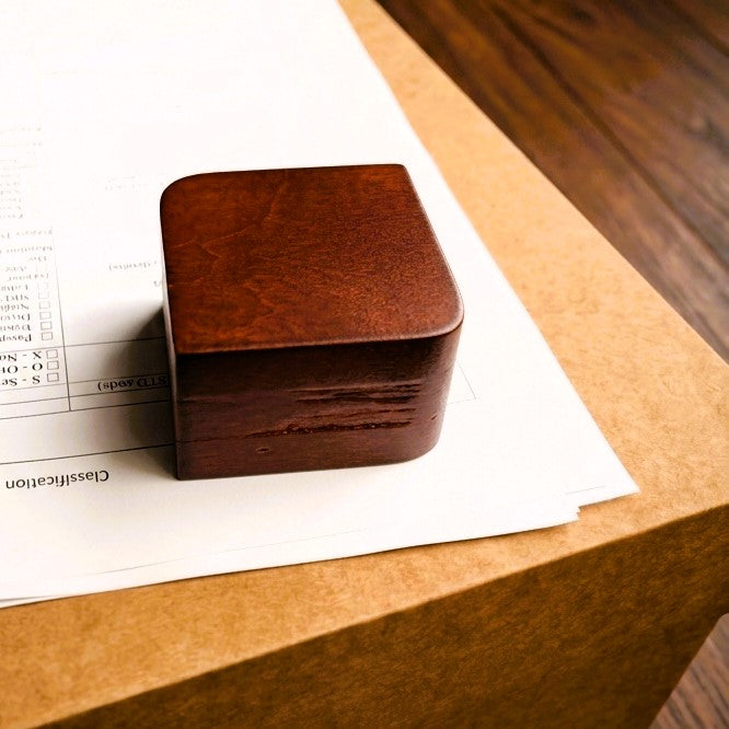 Entus Walnut Executive Office Set with Mug Matte Rectangle