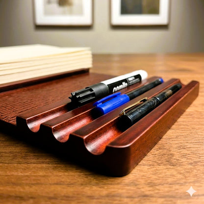 Entus Walnut Executive Office Set with Mug Matte Rectangle
