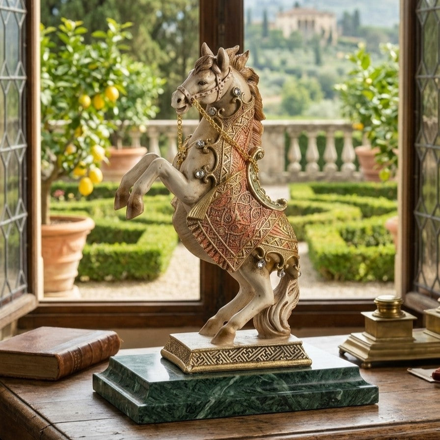Anima White Decorative Horse Regal Charger