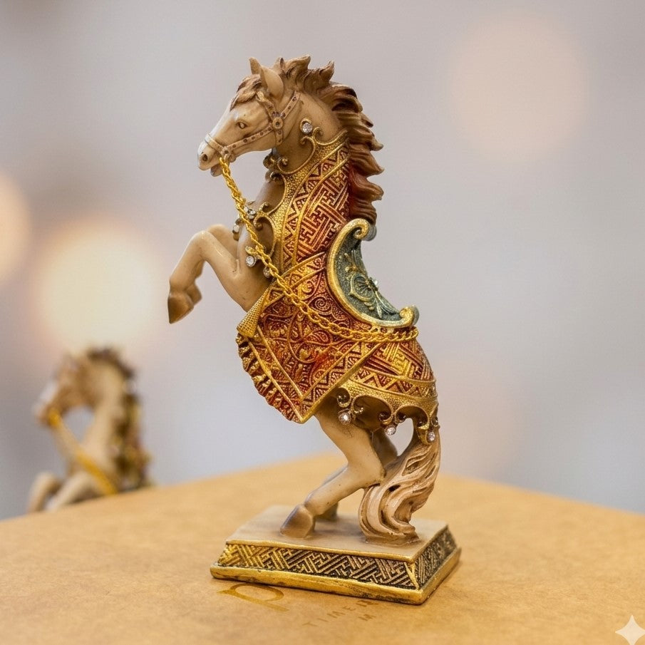 Anima White Decorative Horse Regal Charger