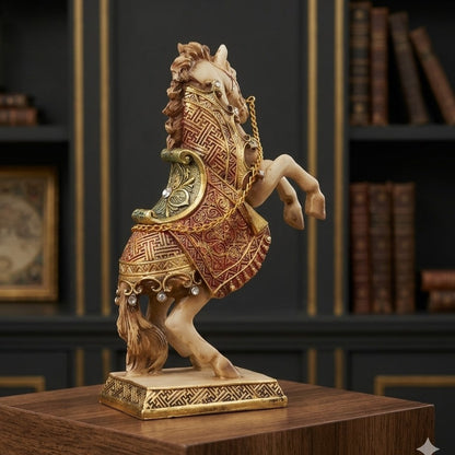 Anima White Decorative Horse Regal Charger