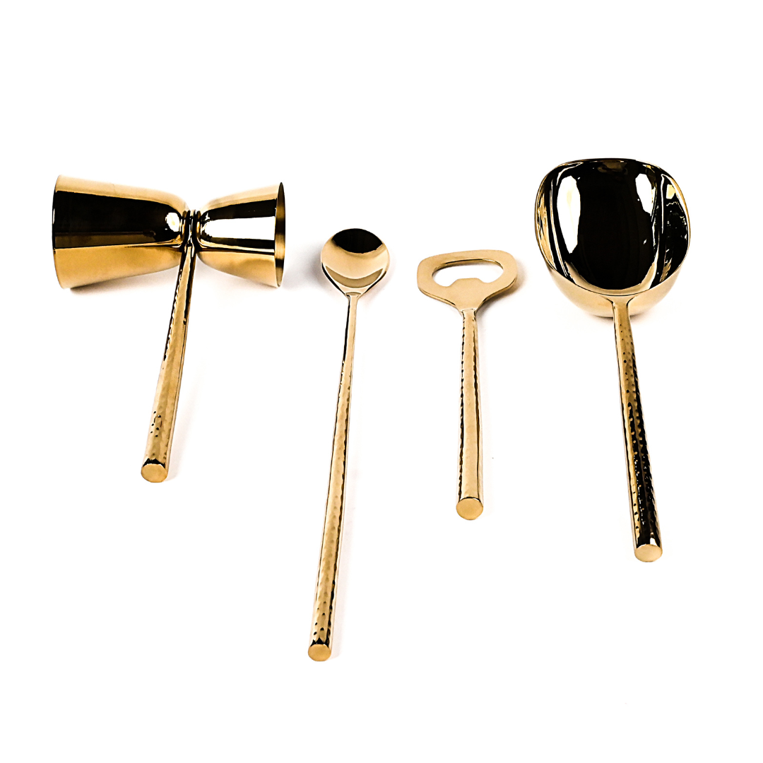 Bello Bar Set of 4 - Gold Gloss